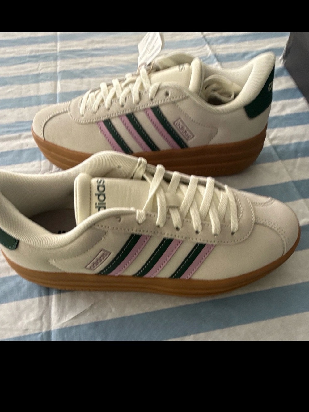 Adidas VL Court Bold Platform Sneakers Off White JI1788 Women 6.5